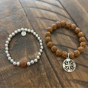 Rustic Cuff Silver Bronze Emerson Bracelet & Silver Bronze Ireland Bracelet